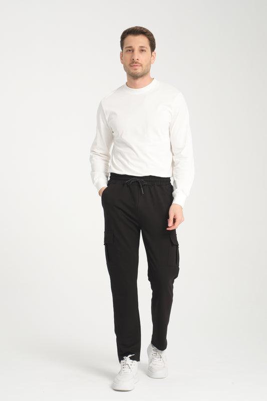 Erkek Beli Lastikli Kargo Cep Eşofman Altı 0139