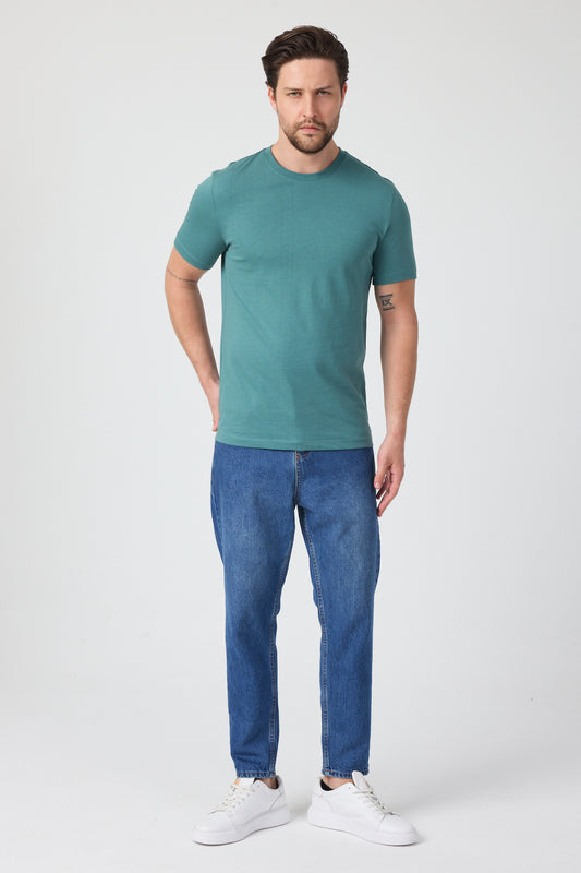 Erkek Bisiklet Yaka T-shirt 6212