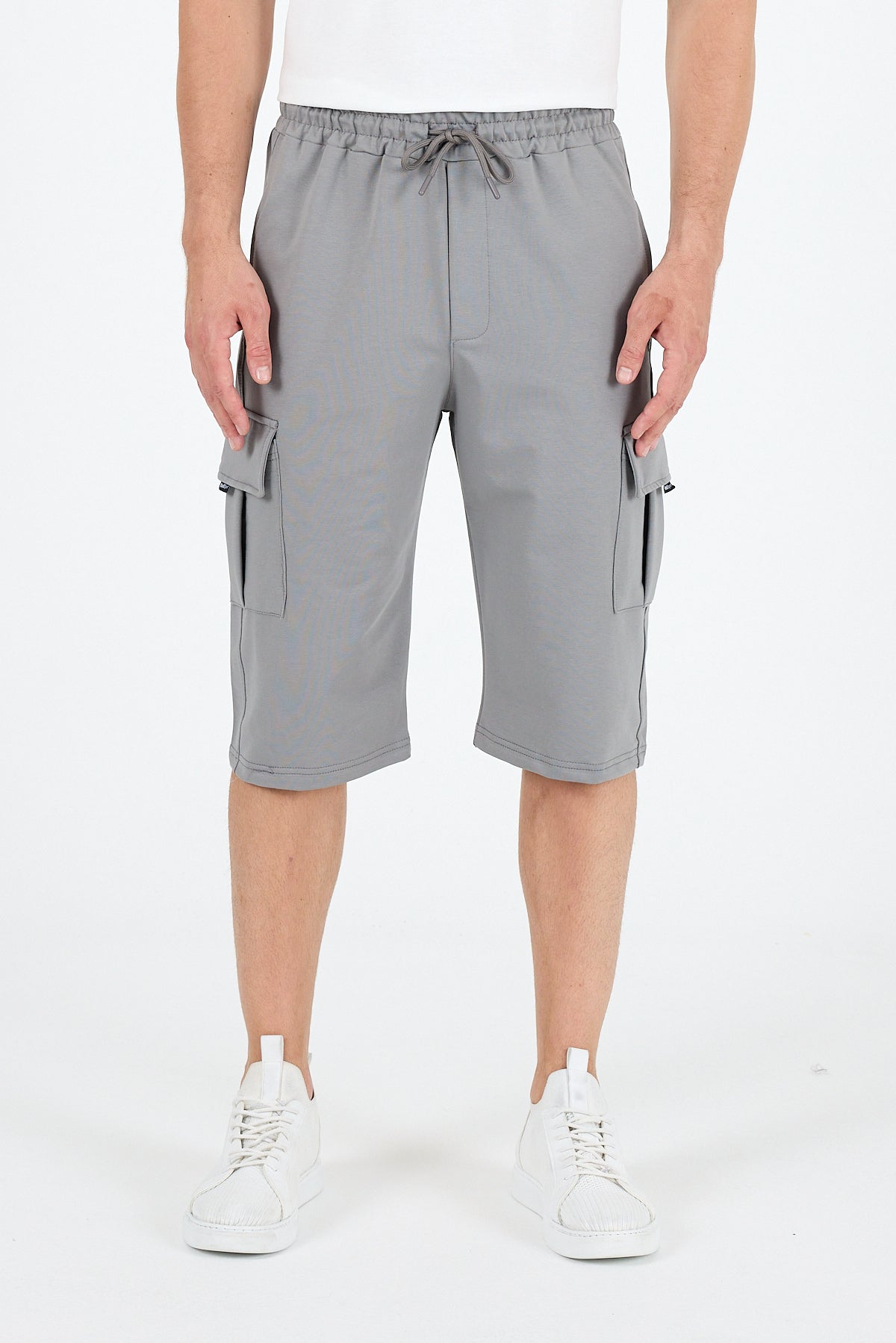 Erkek Kargo Cepli Kapri Şort Rahat Kalıp Yazlık Günlük 3330
