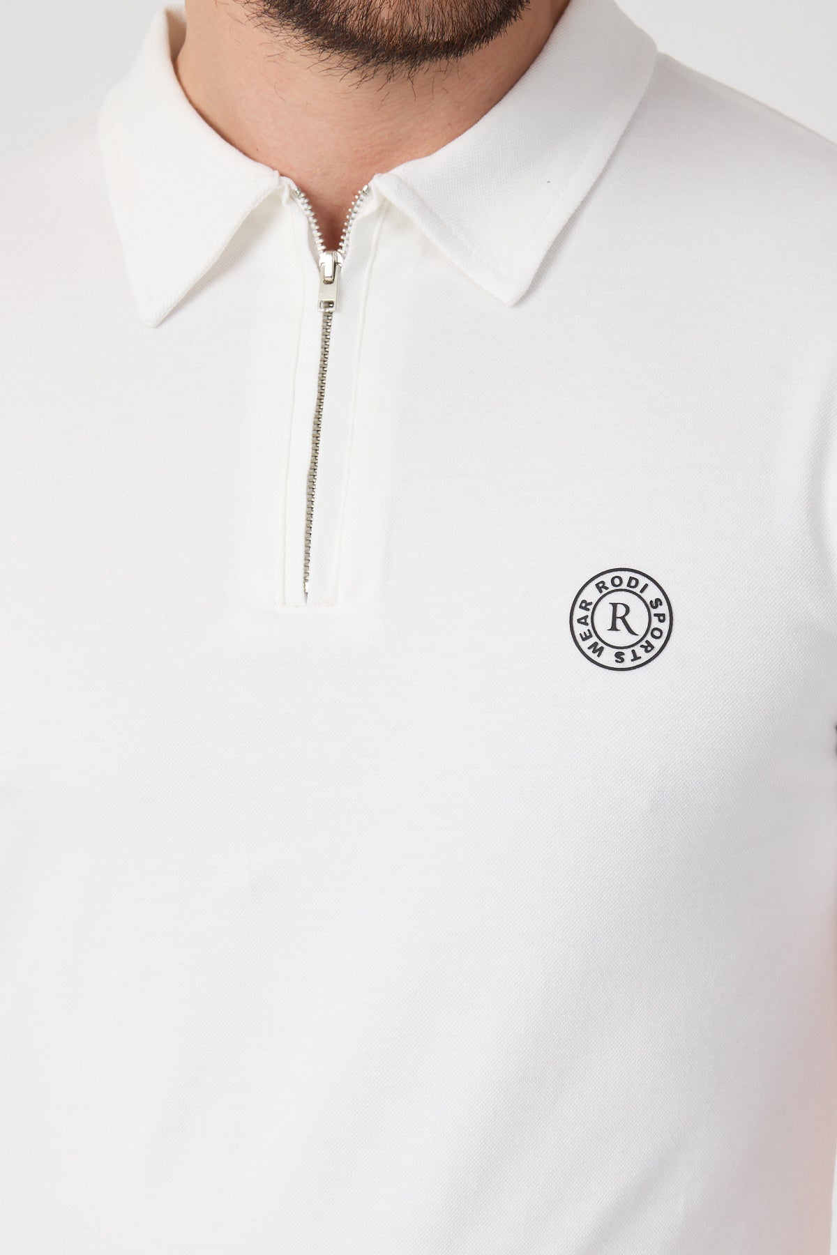 Erkek Önü Fermuarlı Polo Yaka Tshirt 1981