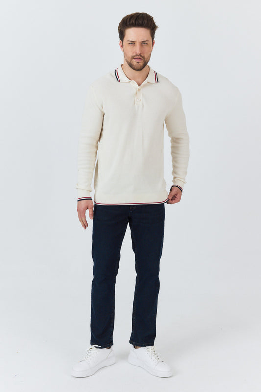 Erkek Polo Yaka Sweatshirt 69001