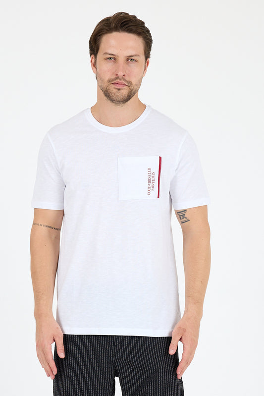 Regular Fit Pamuk Bisiklet Yaka Baskılı Penye Erkek Tişört 0025