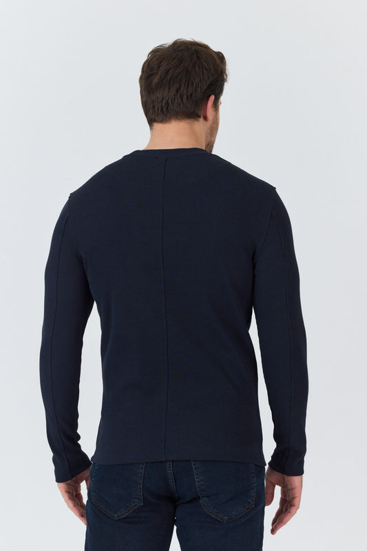 Erkek Uzun Kol Dar Kalıp Slimfit Sweatshirt 1258