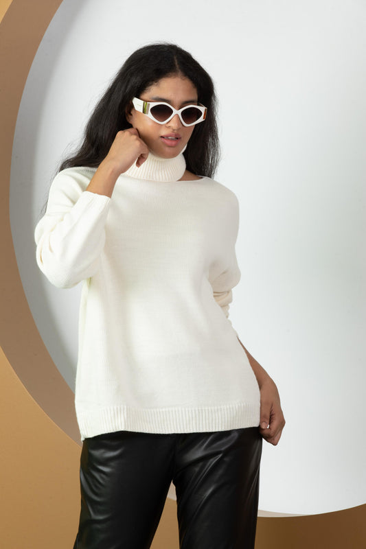 Kadın Balıkçı Yaka Triko Bluz 077