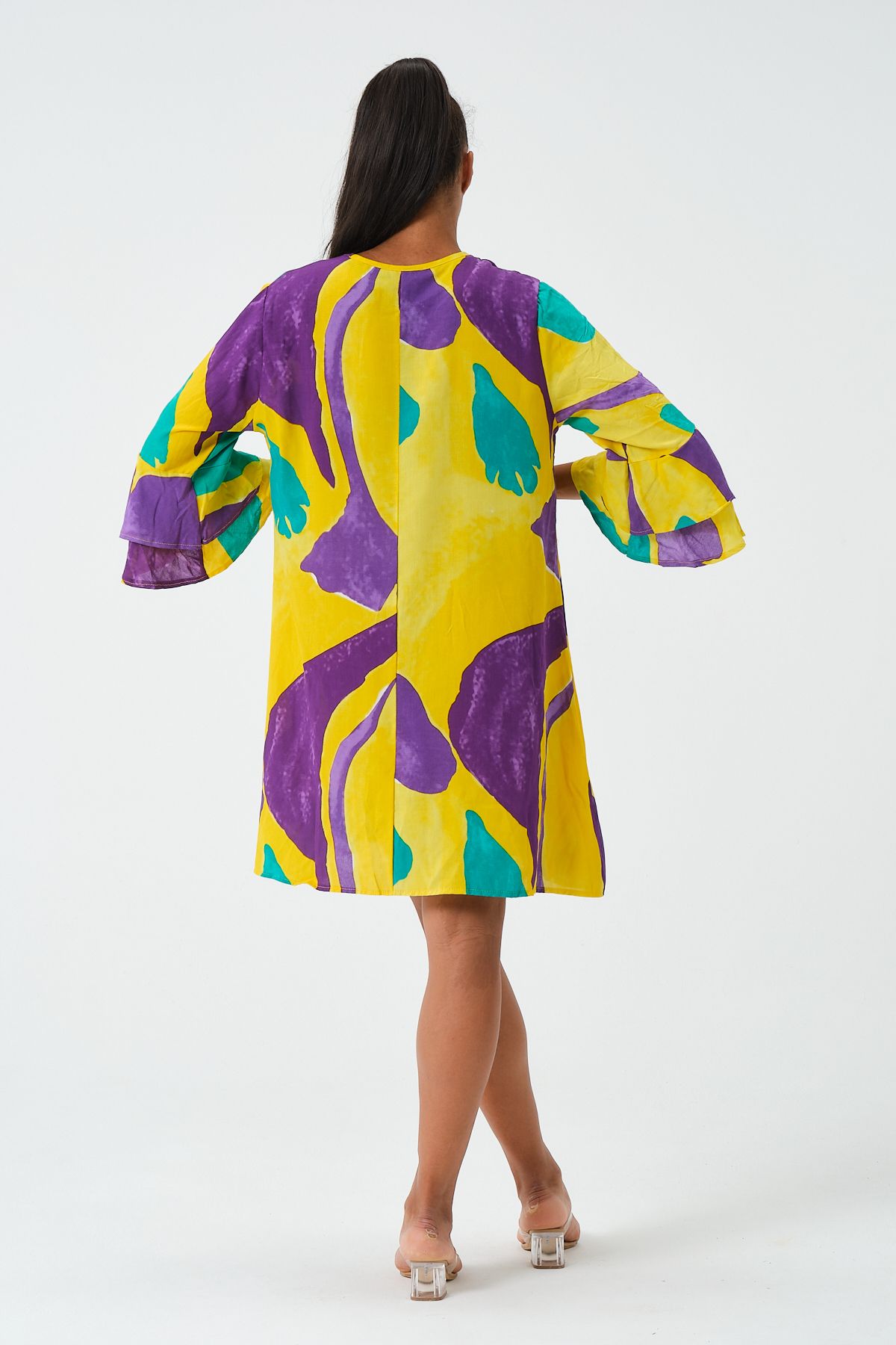 Kadın Desenli Elbise (5569)