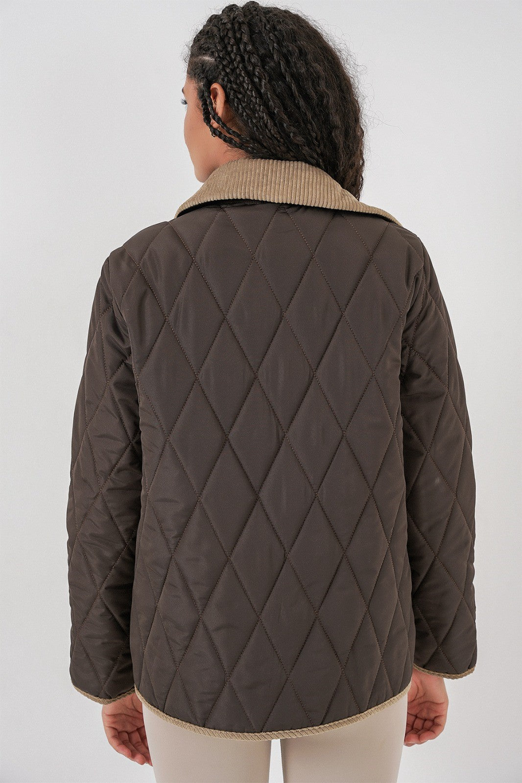 Kadın Kapitone Oversize Mont 5226