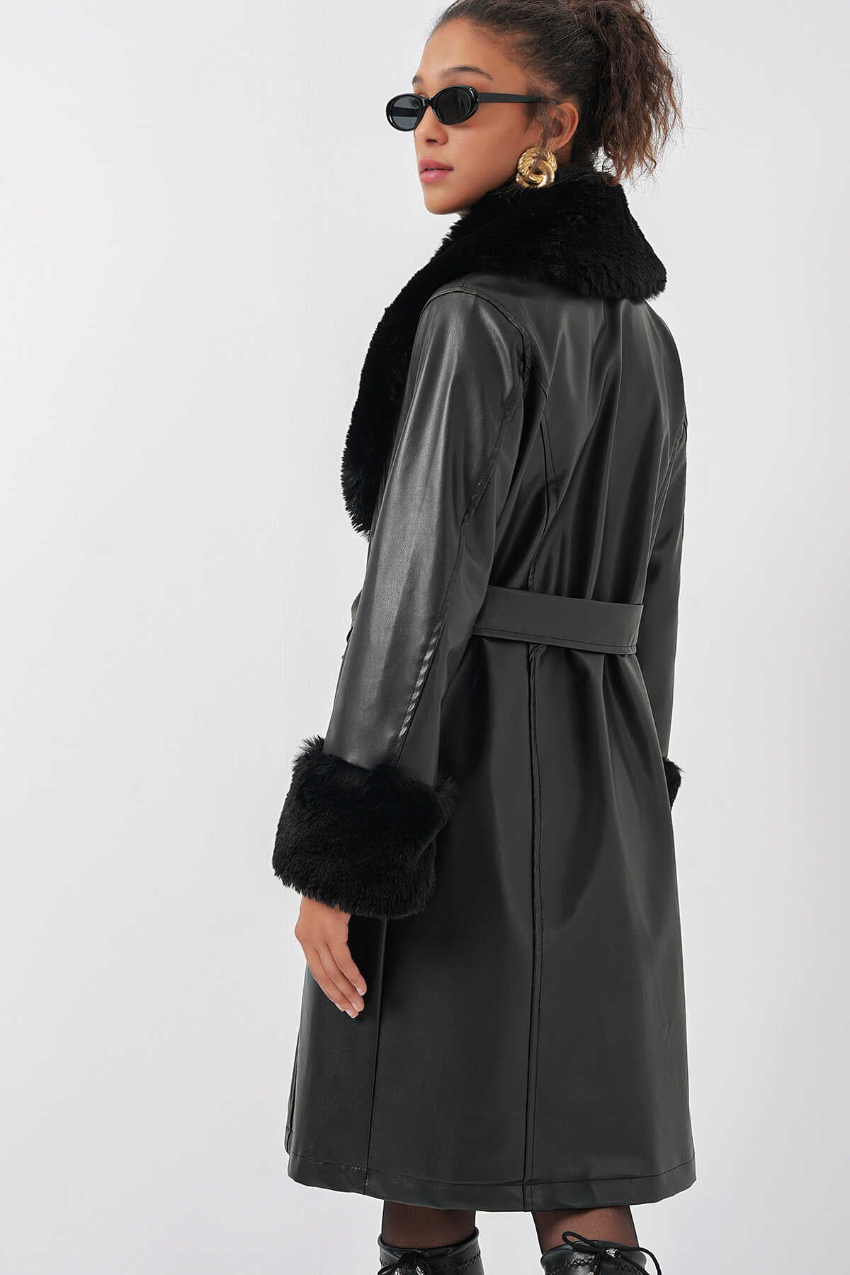 Kadın Sunni Deri Trençkot 1045