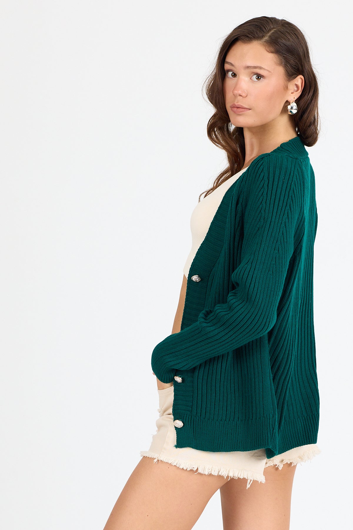 Kadın Triko Hırka 4039 (Standart Beden s-m-l-xl Beden Uyumludur)