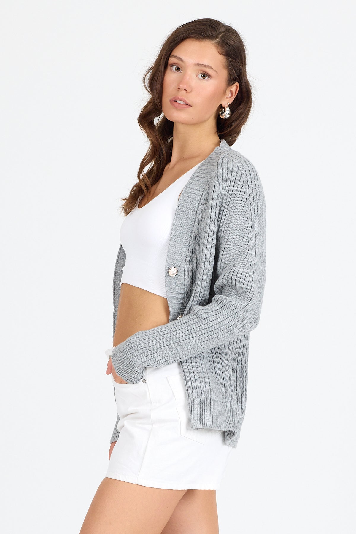 Kadın Triko Hırka 4039 (Standart Beden s-m-l-xl Beden Uyumludur)