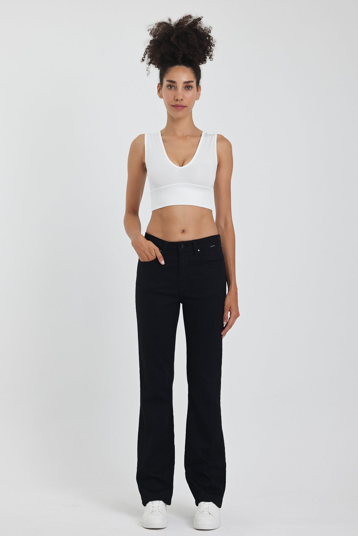 MARIA 011 Flare Fıt Denim Pantolon