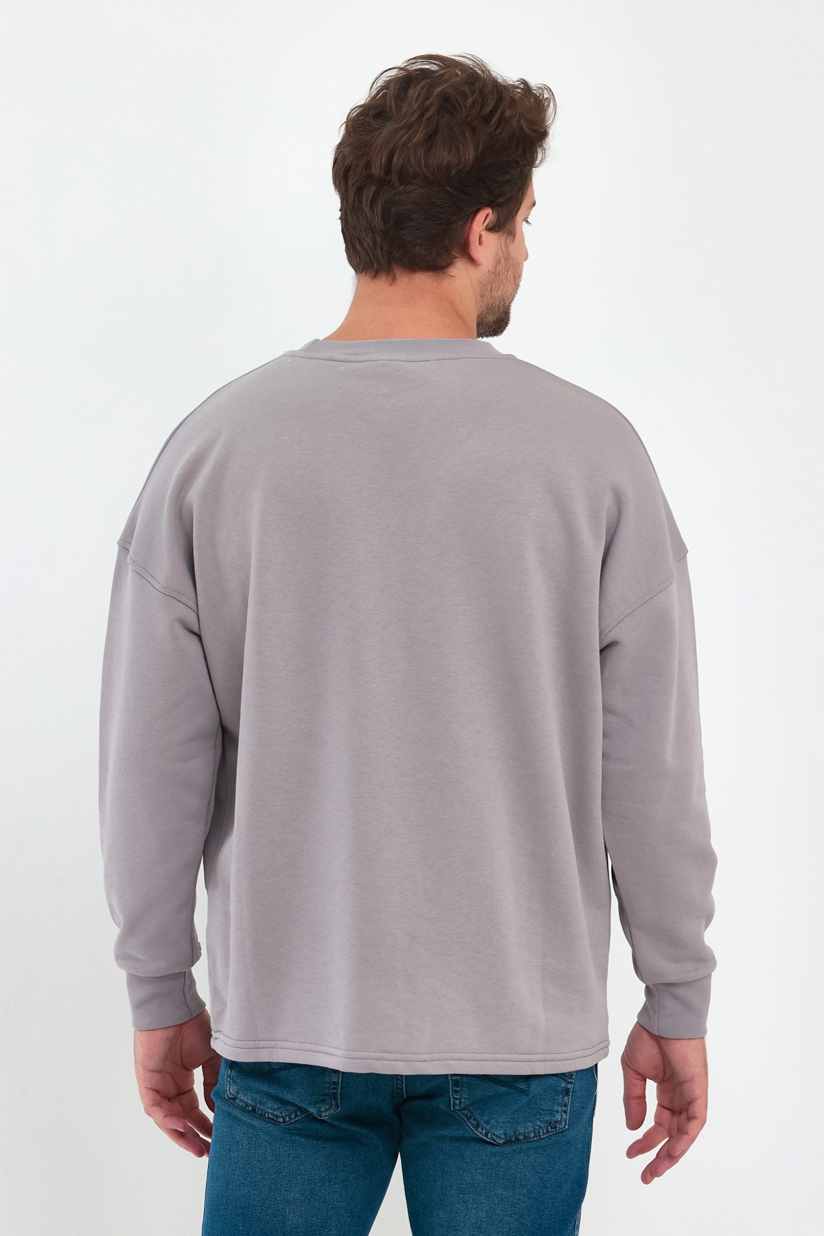 Rodi 3 Thread Unraised Crew Neck Sweatshirt RD24KE055407