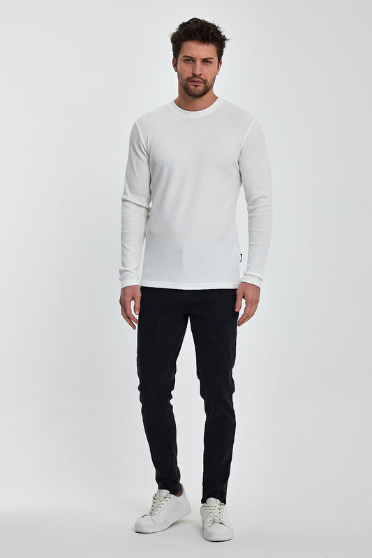 Rodi Erkek Bisiklet Yaka Uzun Kol Sweat T-shirt RD24YE005073