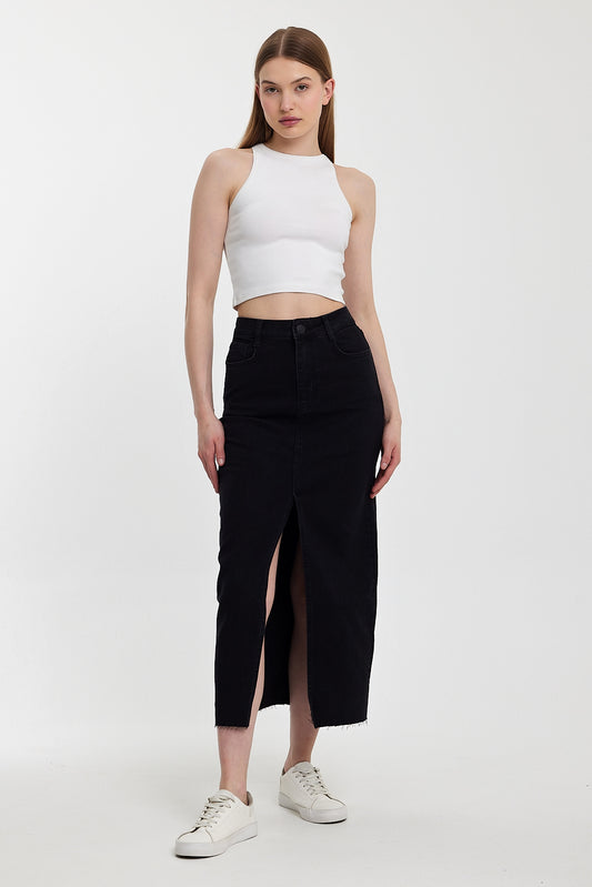 Rodi Women Valery 010 Baggy Fit Denim Skirt RD24XU010909