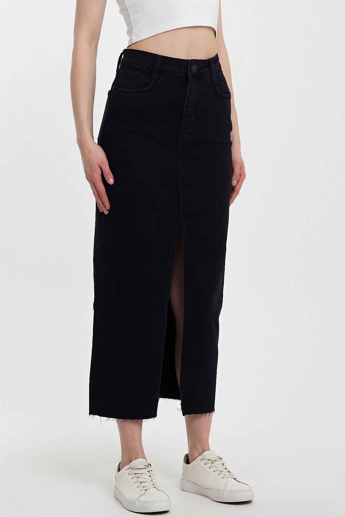 Rodi Women Valery 010 Baggy Fit Denim Skirt RD24XU010909
