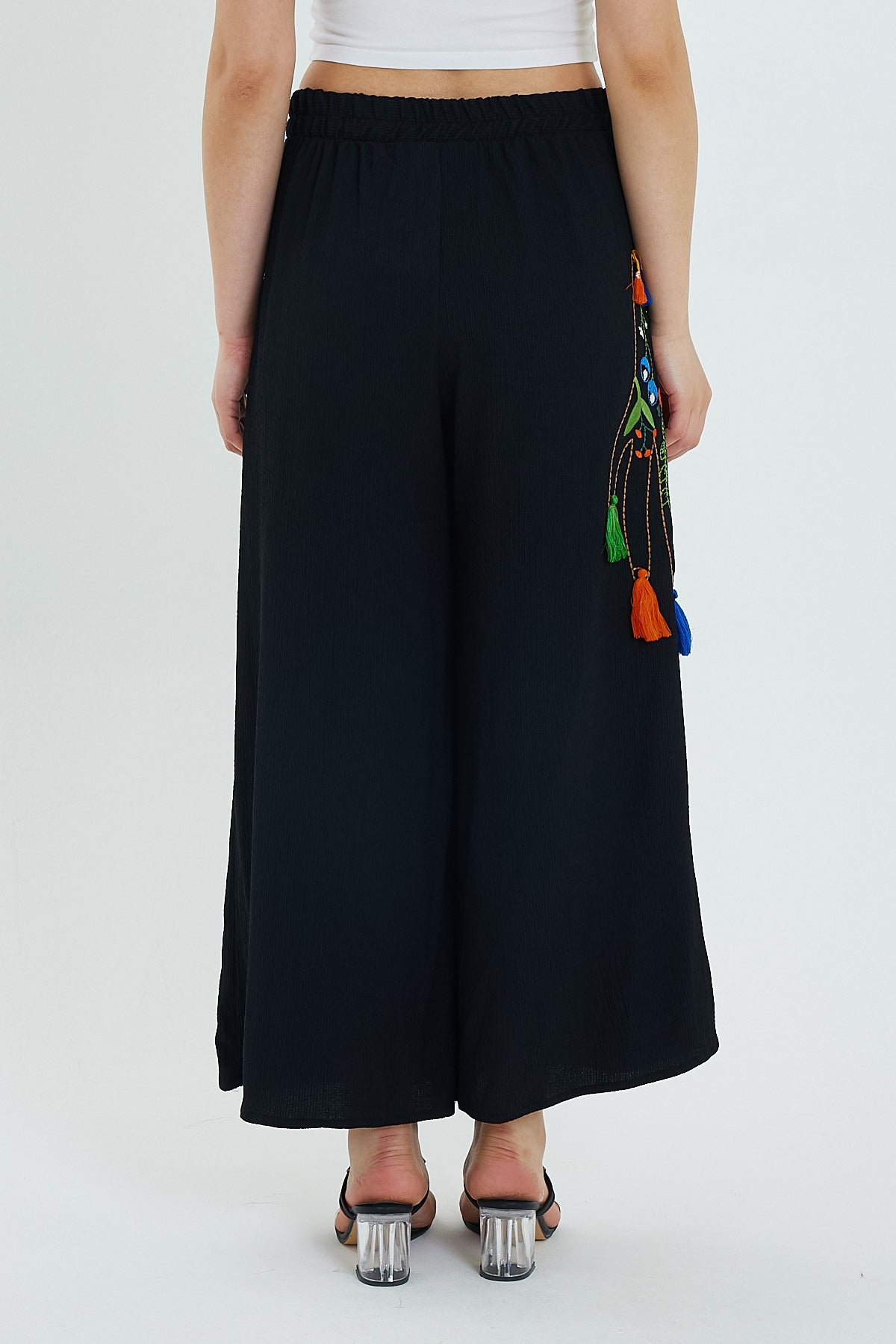 Rodi Kadın Yanı Nakışlı Örme Pantolon RD24YB110913