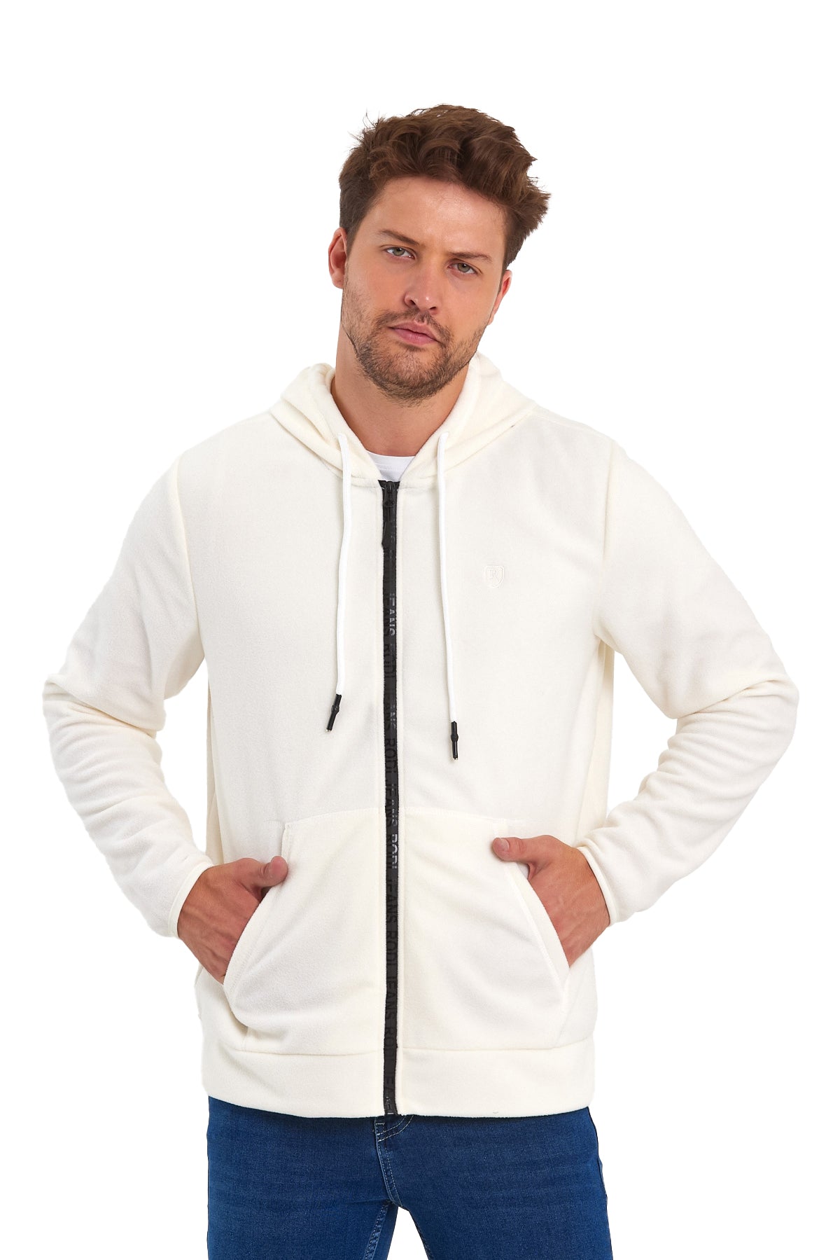 Rodi Micro Fleece Stand-Up Collar Zipper Cardigan RD24KE056031