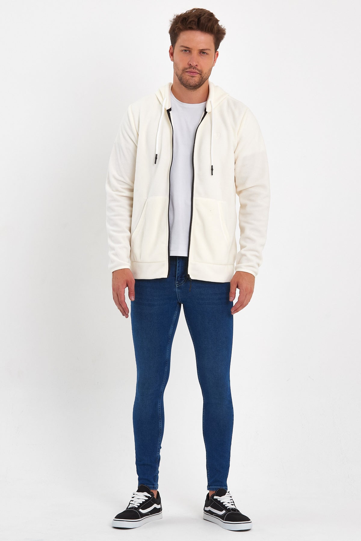 Rodi Micro Fleece Stand-Up Collar Zipper Cardigan RD24KE056031