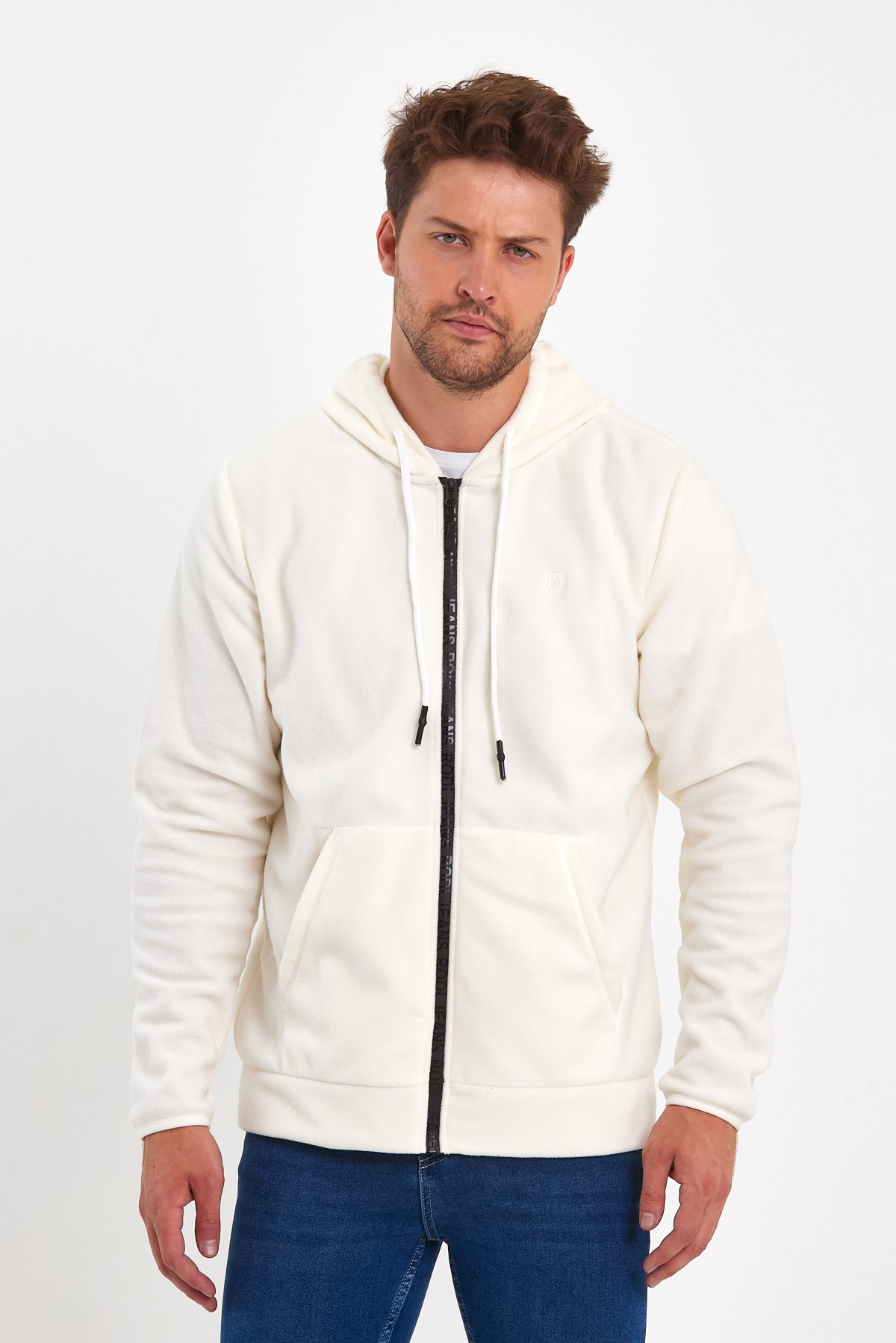 Rodi Micro Fleece Stand-Up Collar Zipper Cardigan RD24KE056031