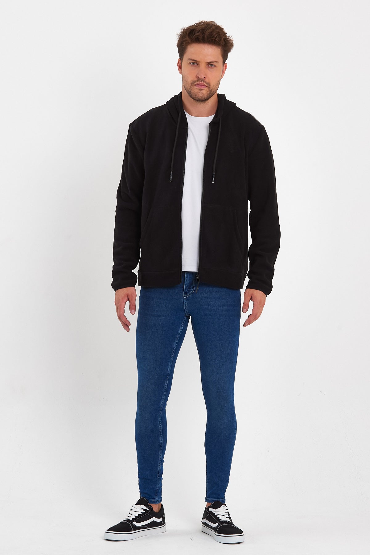 Rodi Micro Fleece Stand-Up Collar Zipper Cardigan RD24KE056031