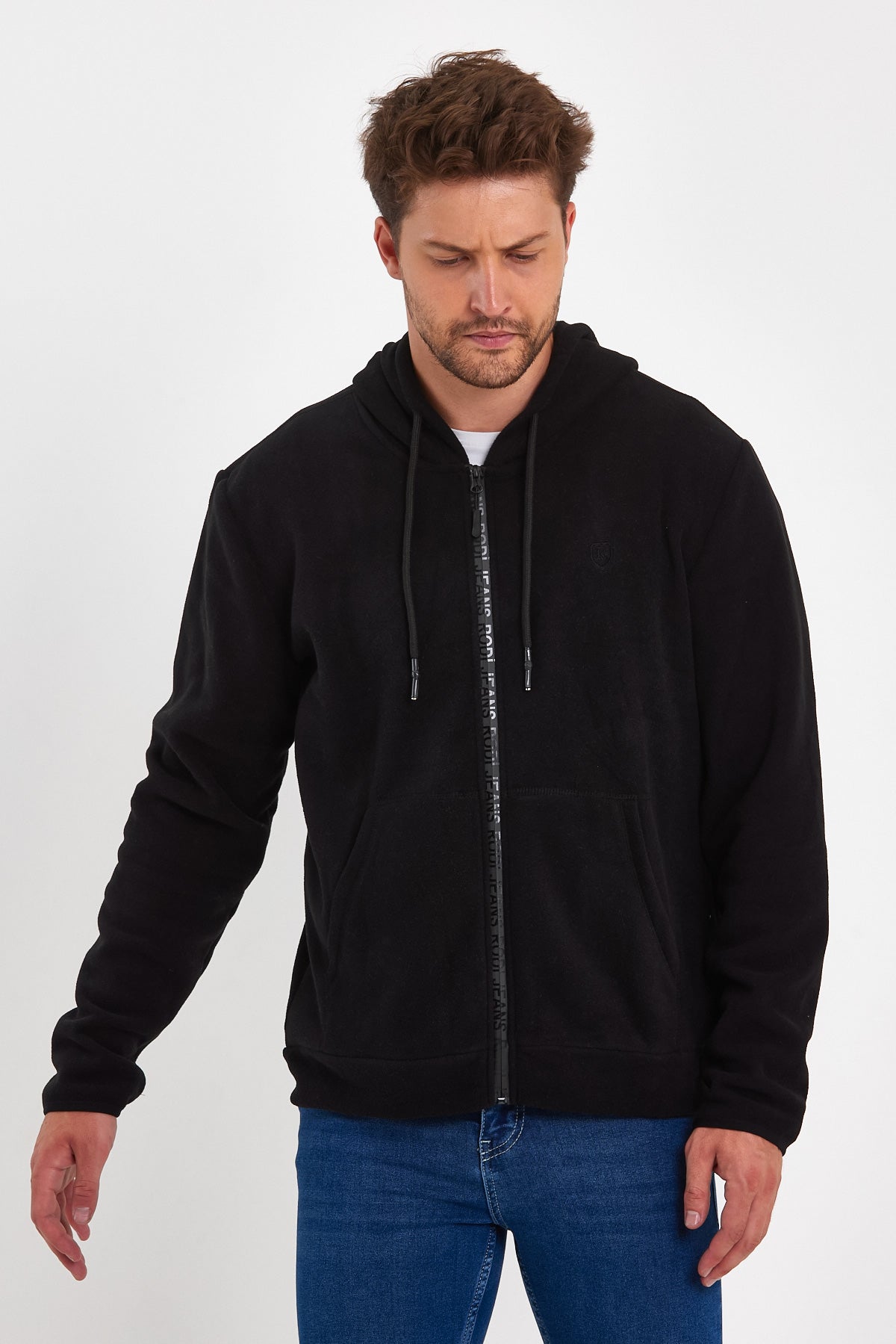 Rodi Micro Fleece Stand-Up Collar Zipper Cardigan RD24KE056031