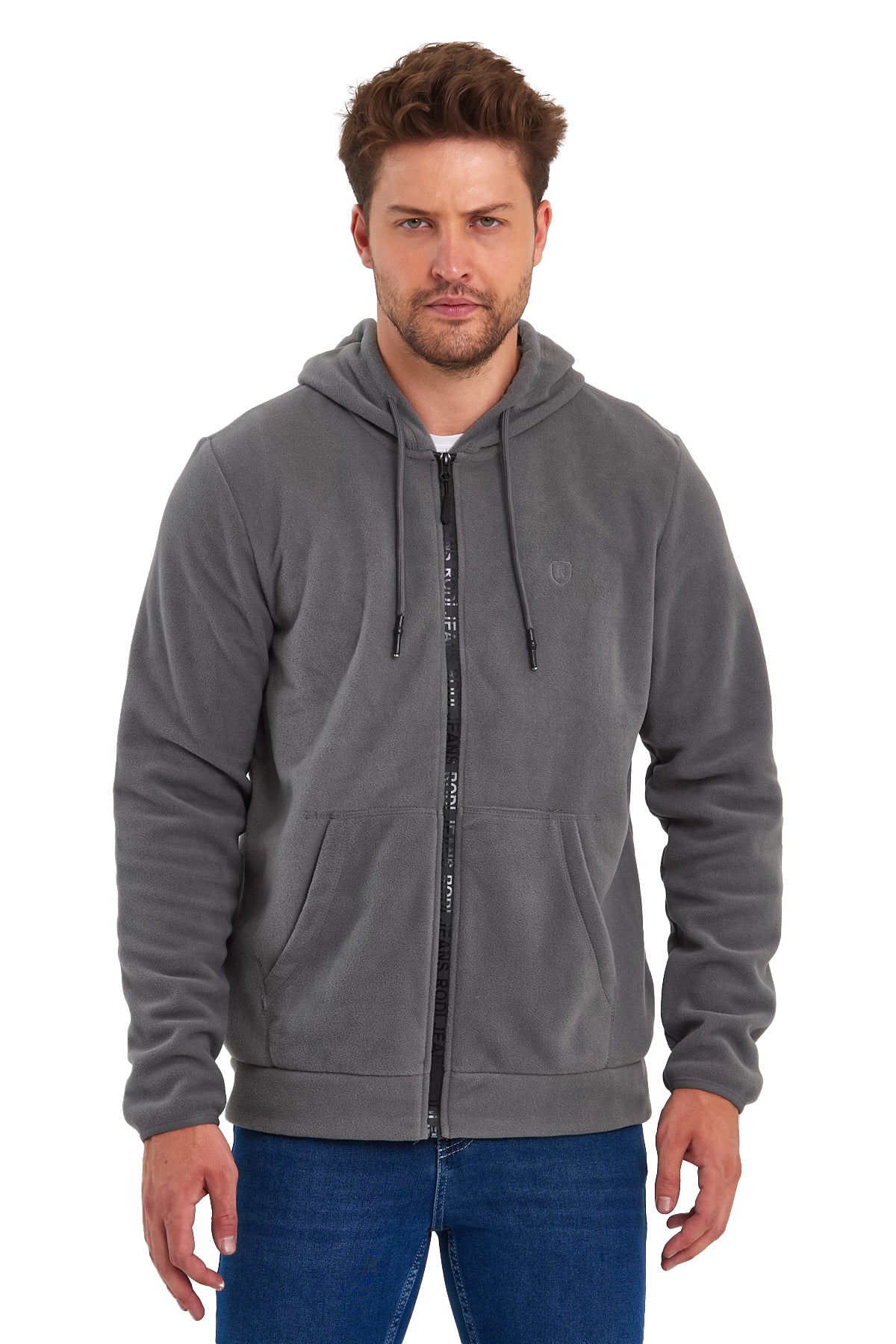 Rodi Micro Fleece Stand-Up Collar Zipper Cardigan RD24KE056031
