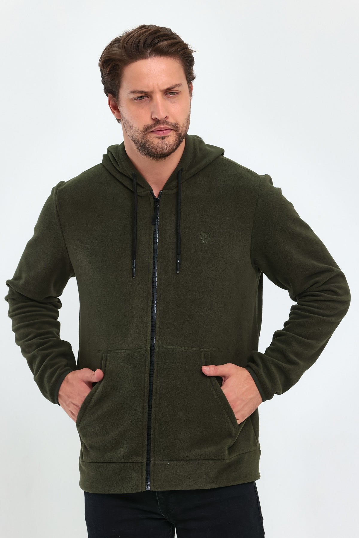 Rodi Micro Fleece Stand-Up Collar Zipper Cardigan RD24KE056031