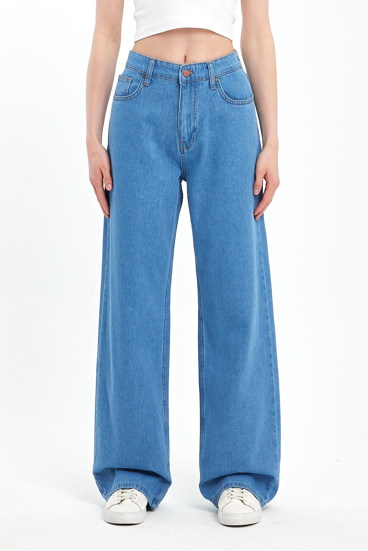 Alexandra 010 Wıde Leg Fıt Denim Pantolon 0916
