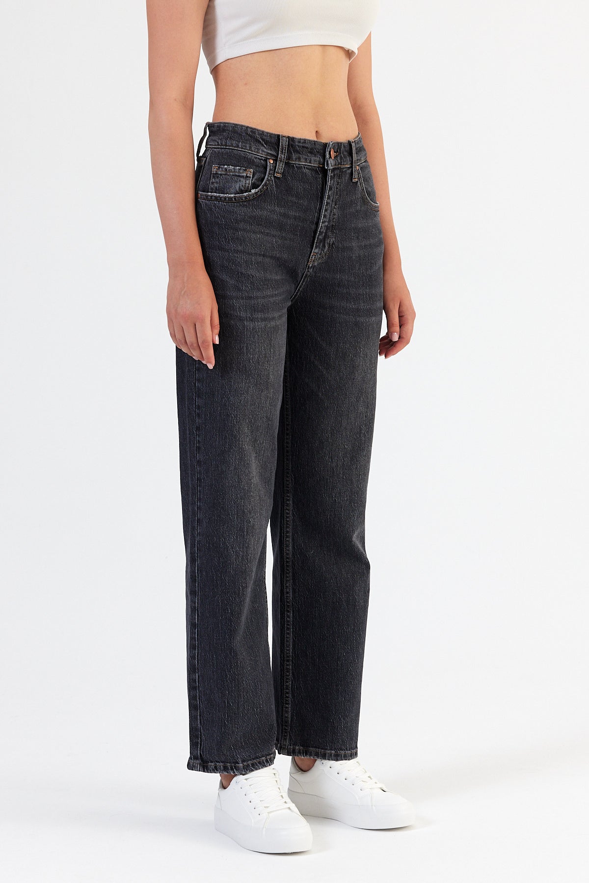 Alexandra 011 Wide Leg Fit Denim Trousers