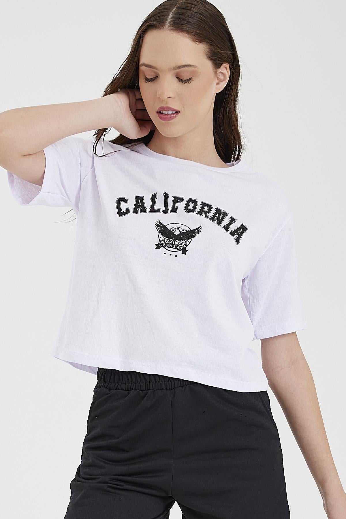 Women's California Written Shorts Set 1987