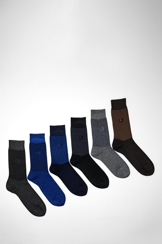 Çizgili Erkek Soket Çorap 40-44 0101