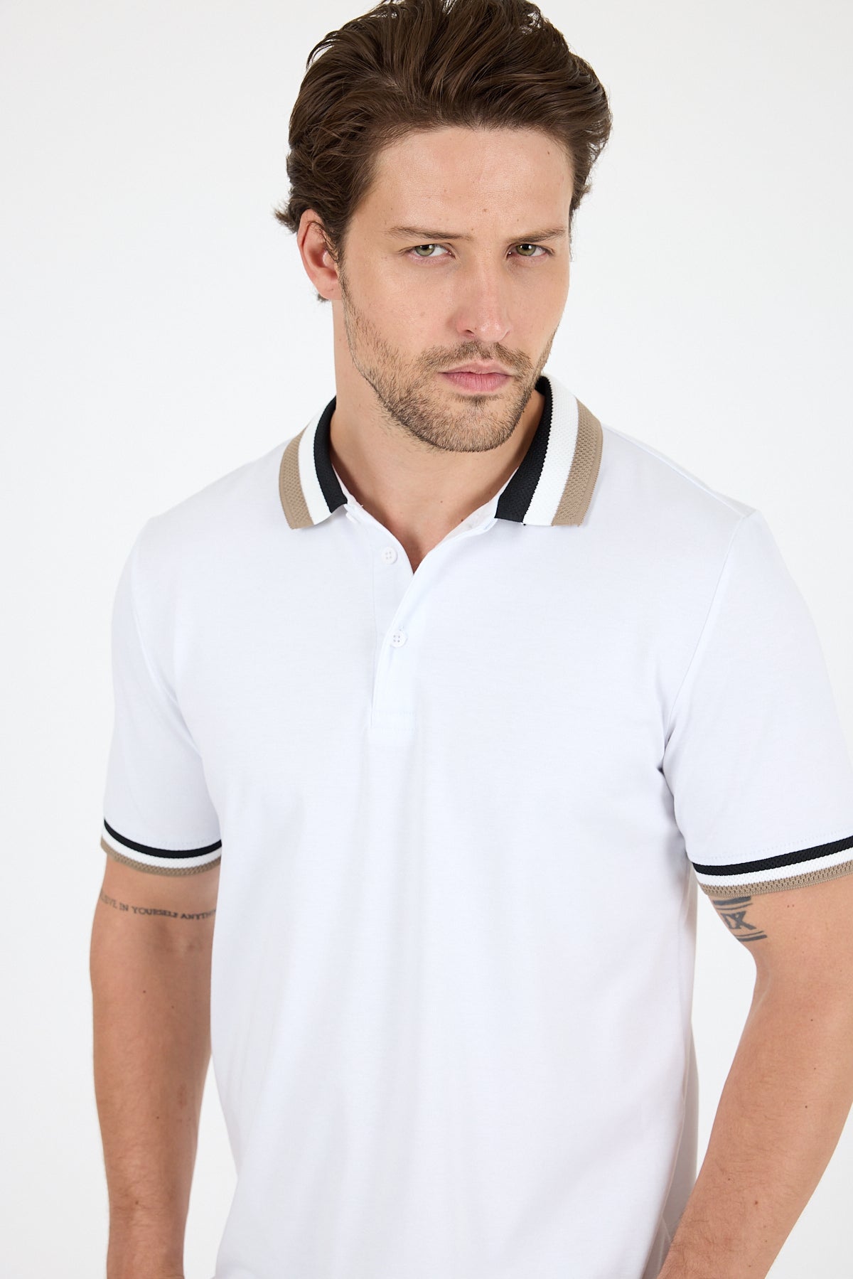 Erkek Polo Yaka TShirt  Rahat Kesim Yazlık Spor Tişört 5030