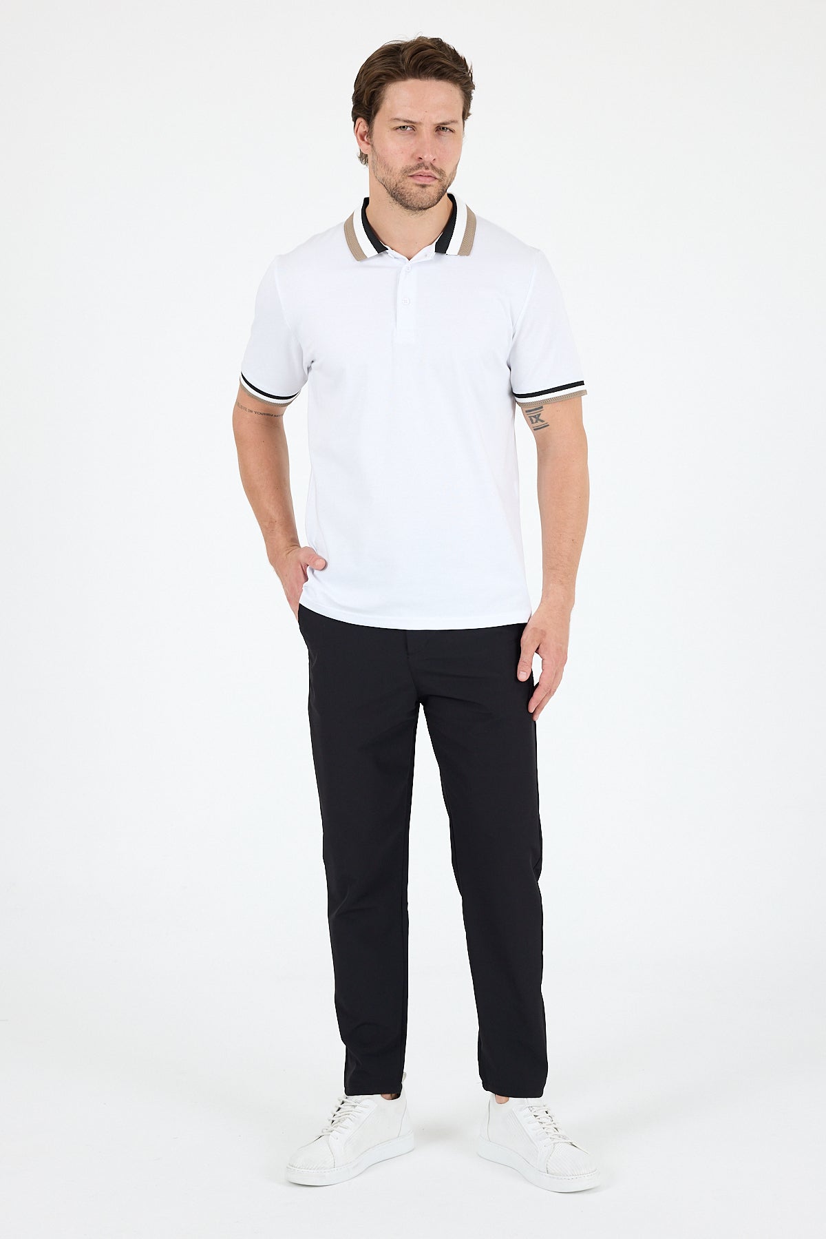 Erkek Polo Yaka TShirt  Rahat Kesim Yazlık Spor Tişört 5030