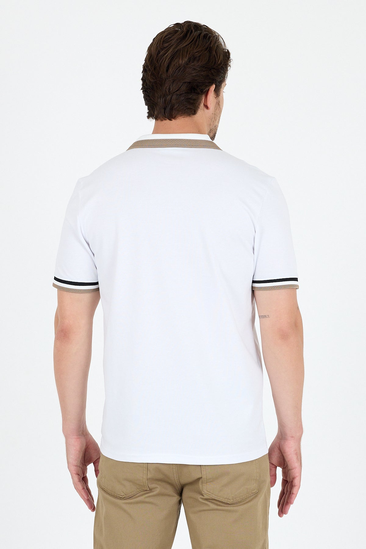 Erkek Polo Yaka TShirt  Rahat Kesim Yazlık Spor Tişört 5030