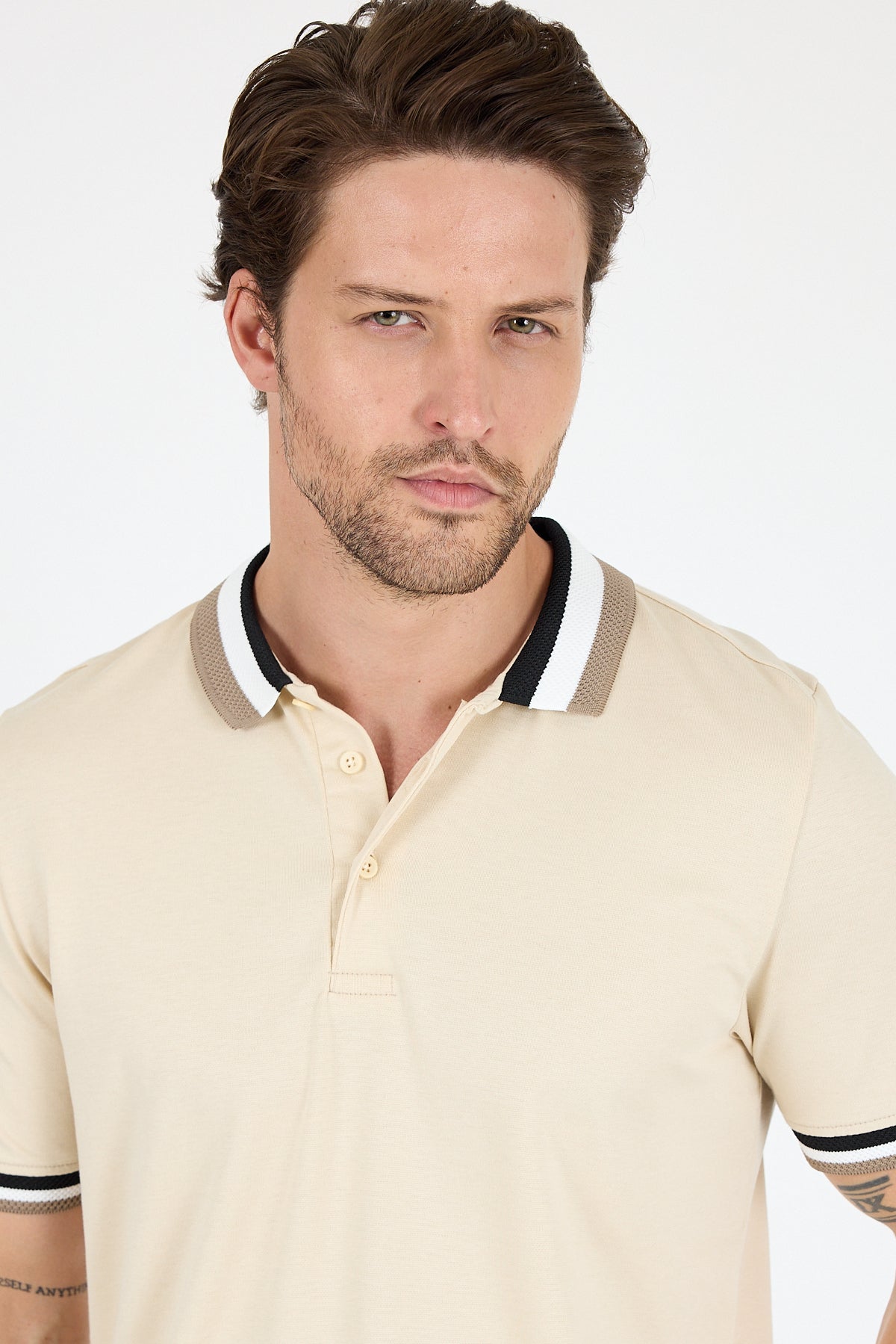 Erkek Polo Yaka TShirt  Rahat Kesim Yazlık Spor Tişört 5030