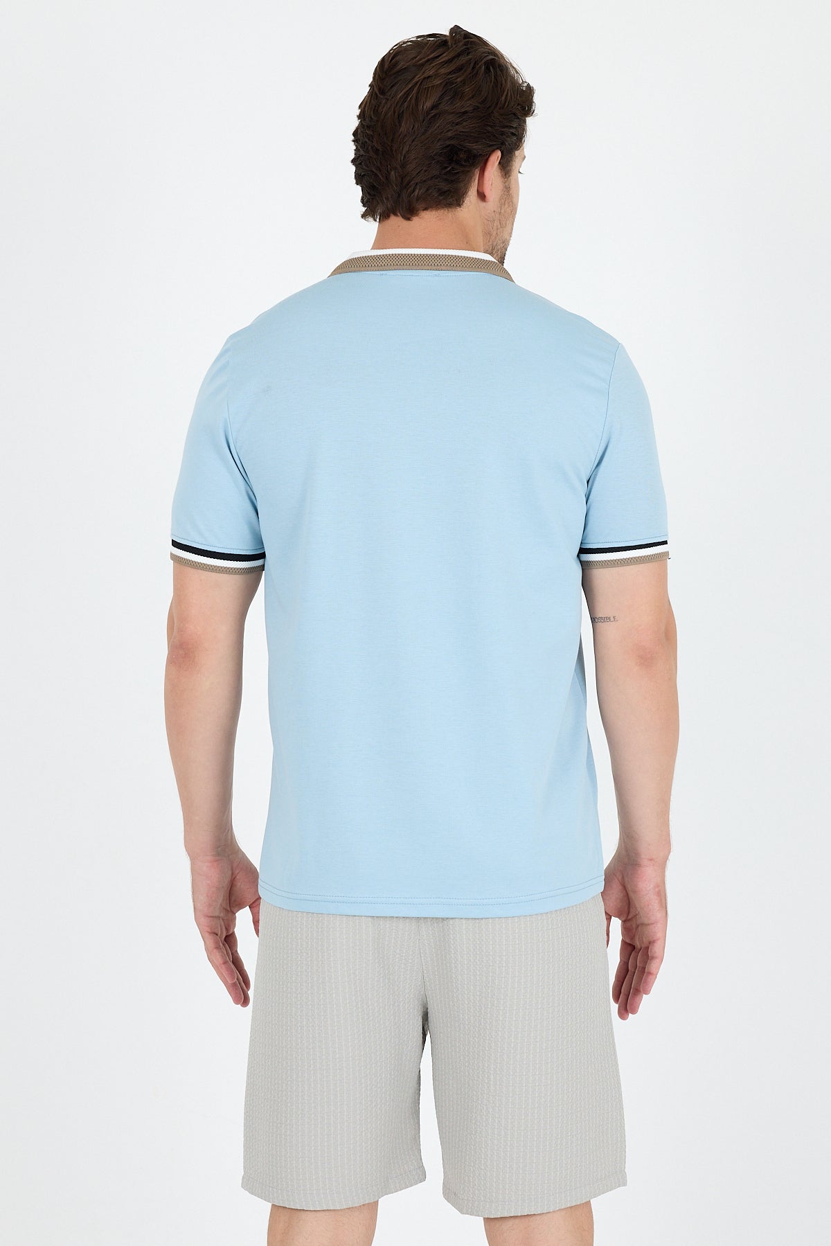 Erkek Polo Yaka TShirt  Rahat Kesim Yazlık Spor Tişört 5030