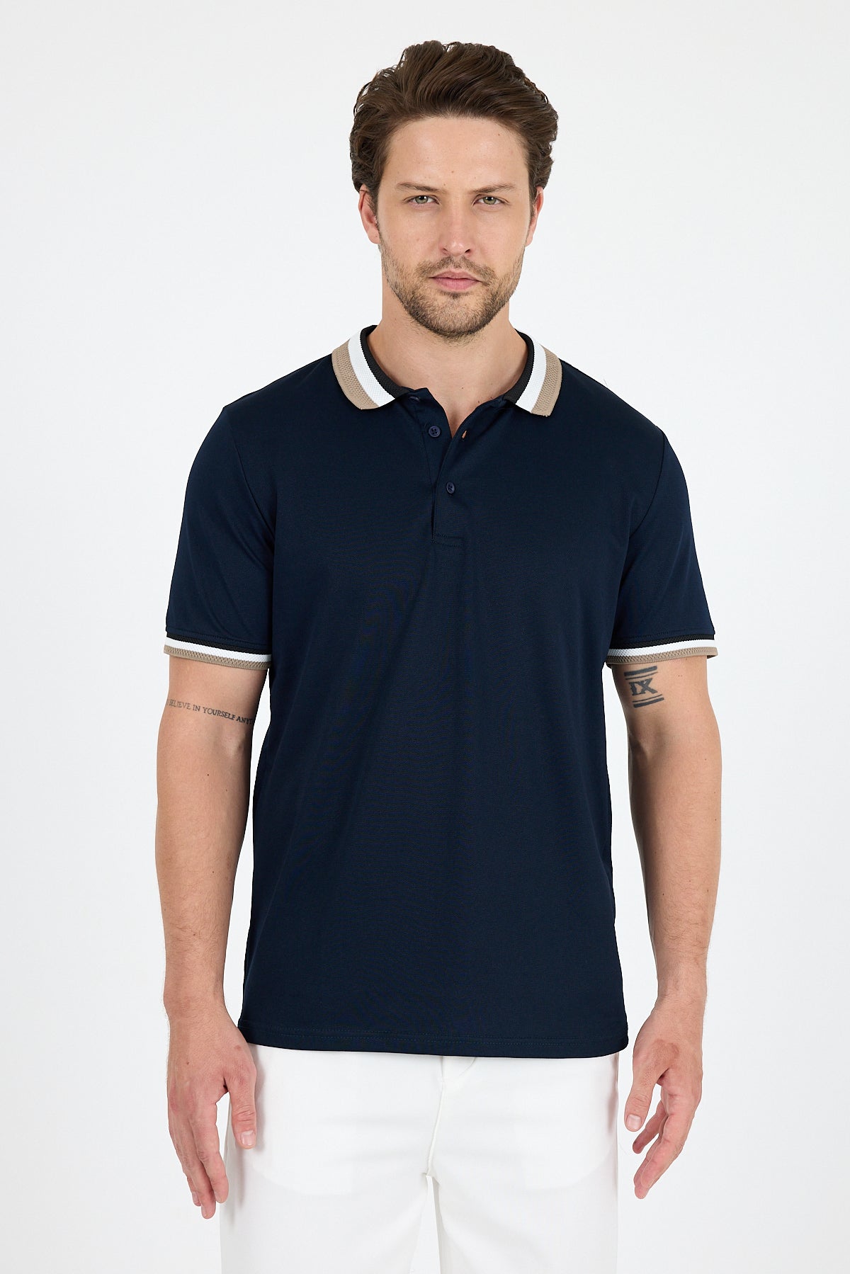 Erkek Polo Yaka TShirt  Rahat Kesim Yazlık Spor Tişört 5030