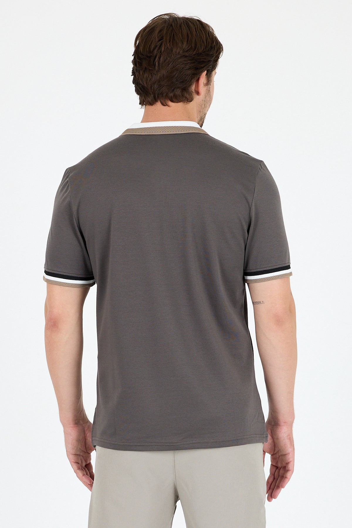 Erkek Polo Yaka TShirt  Rahat Kesim Yazlık Spor Tişört 5030