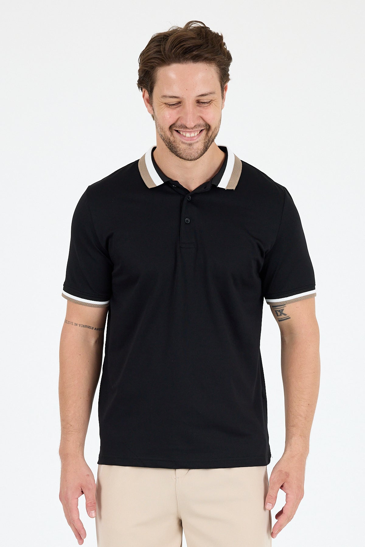 Erkek Polo Yaka TShirt  Rahat Kesim Yazlık Spor Tişört 5030