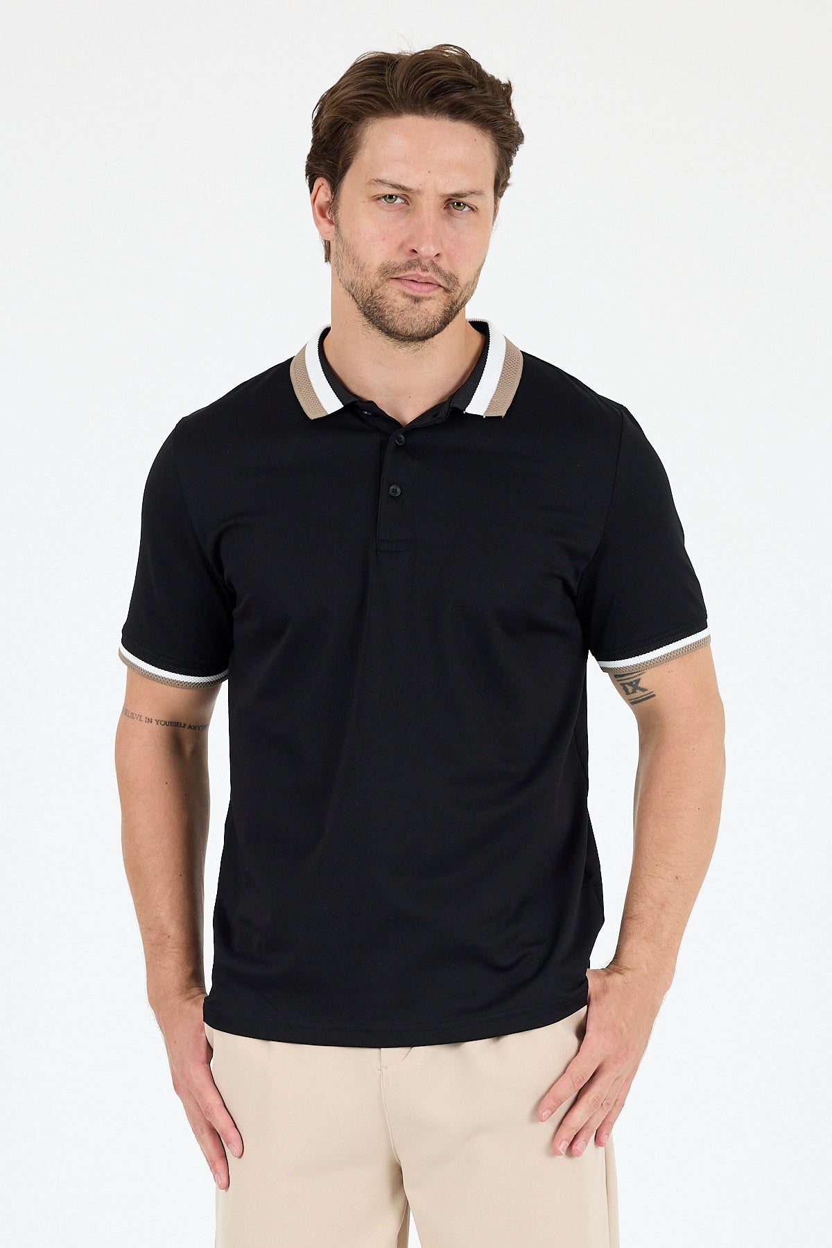 Erkek Polo Yaka TShirt  Rahat Kesim Yazlık Spor Tişört 5030
