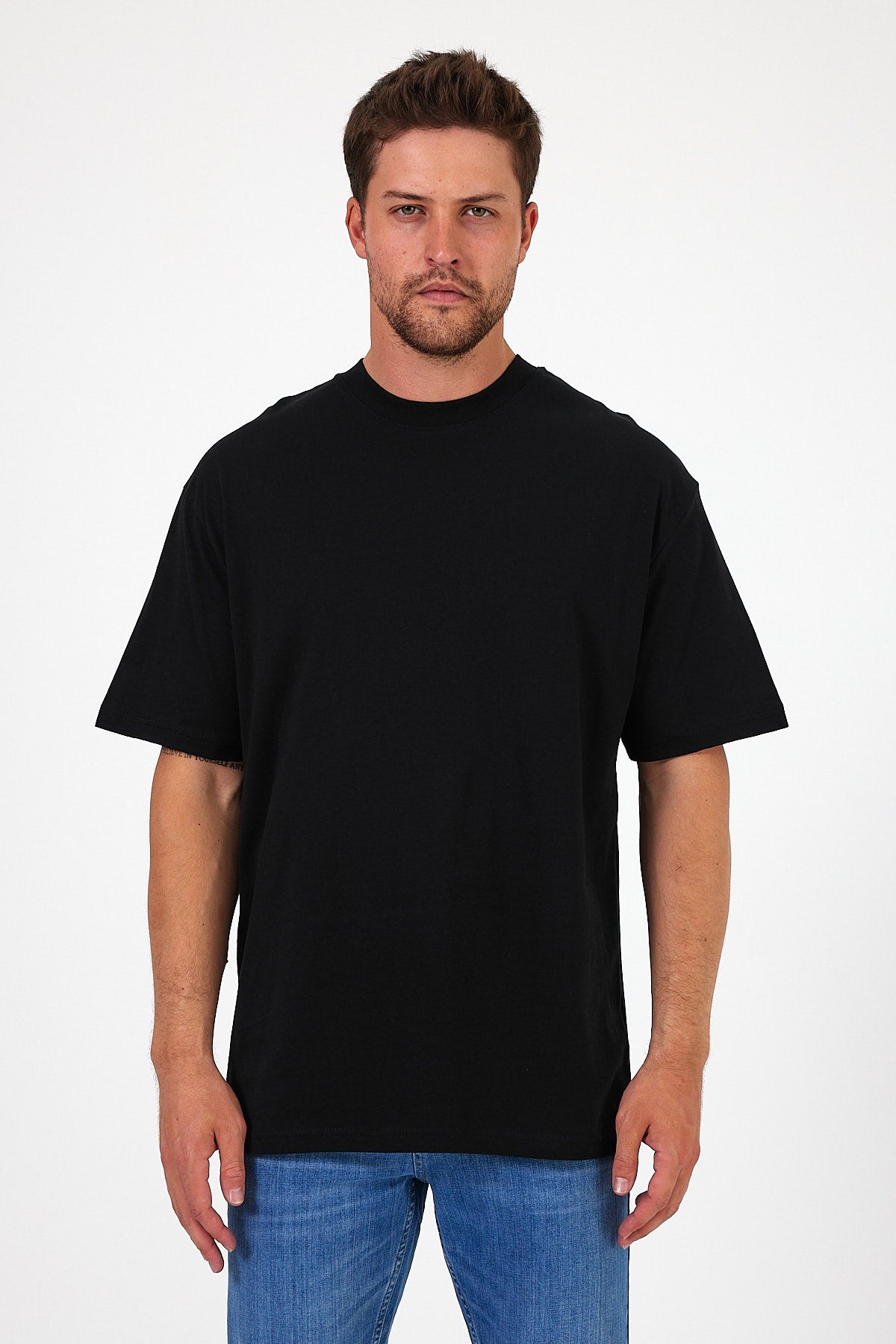 Men's Crew Neck Lion Printed T-shirt 7025