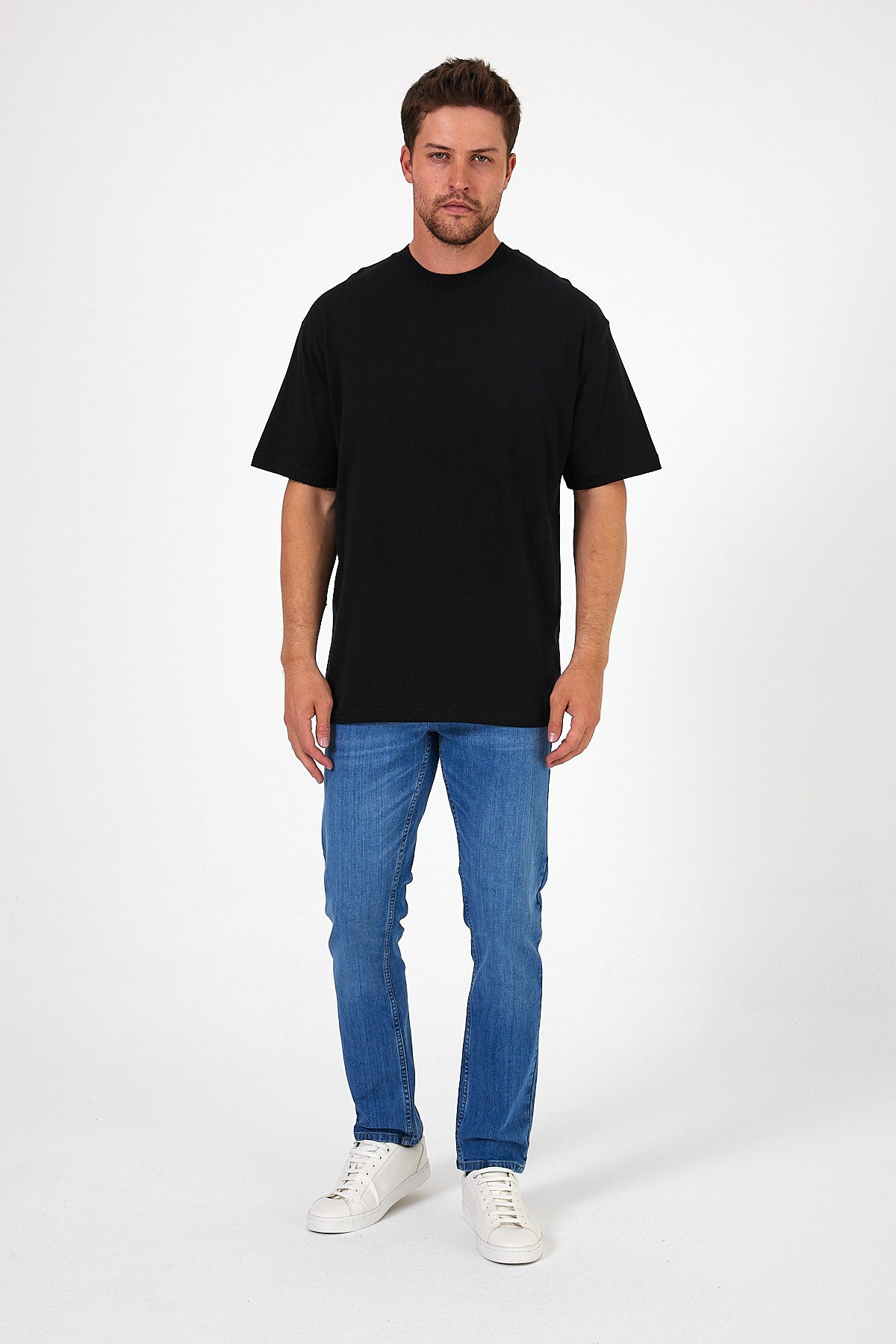 Men's Crew Neck Lion Printed T-shirt 7025