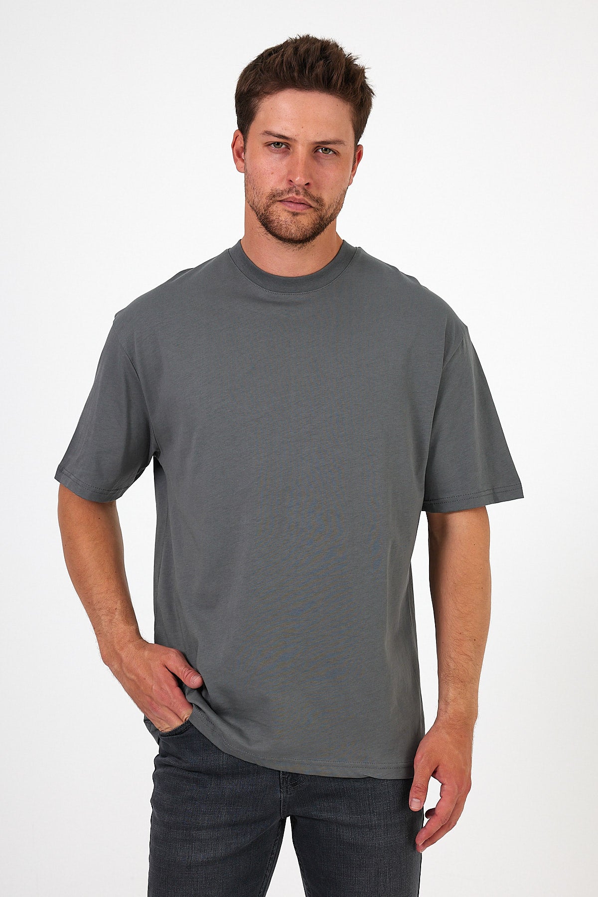 Men's Crew Neck Printed T-shirt 7024