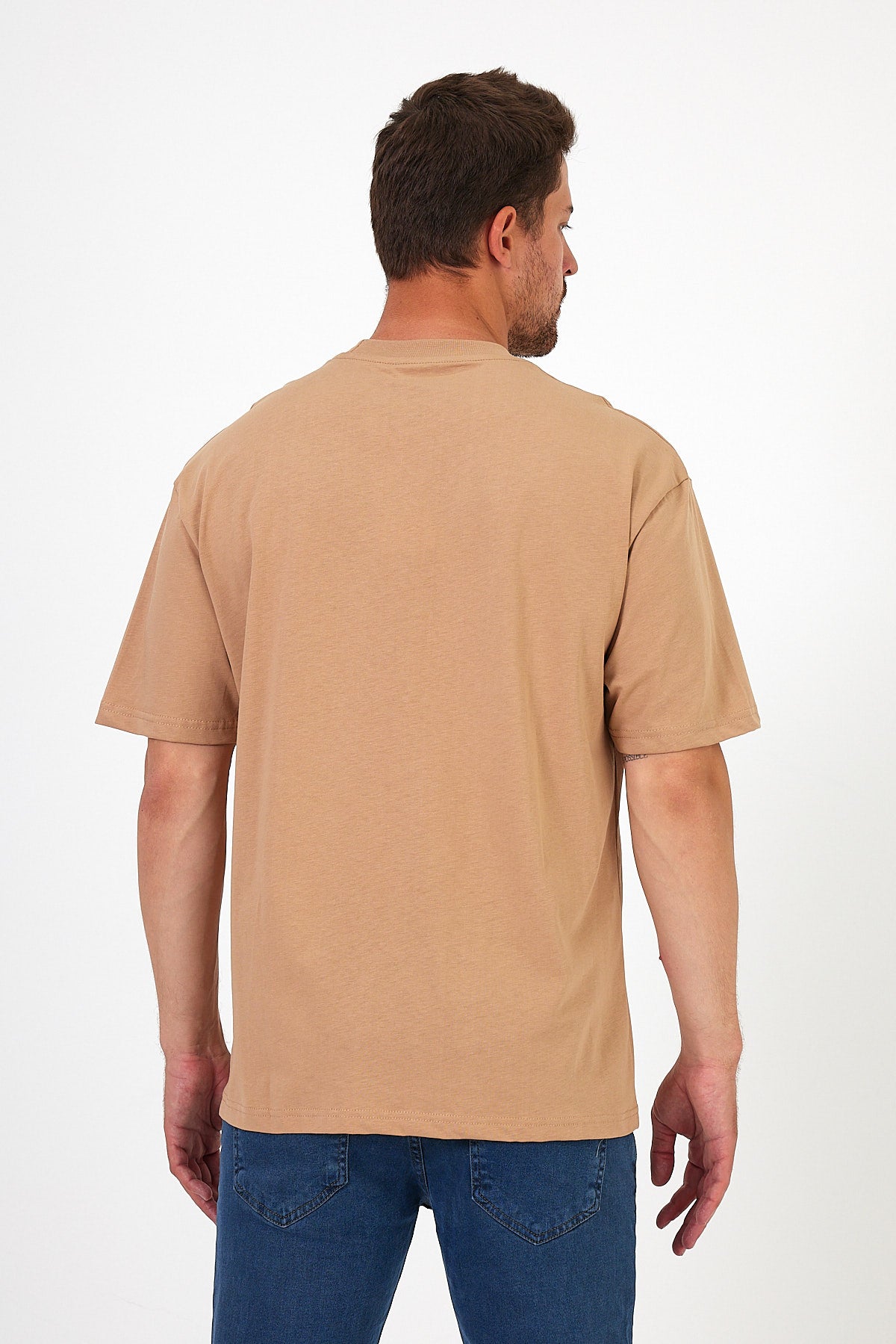 Men's Crew Neck Hawaiian Printed T-shirt 7021
