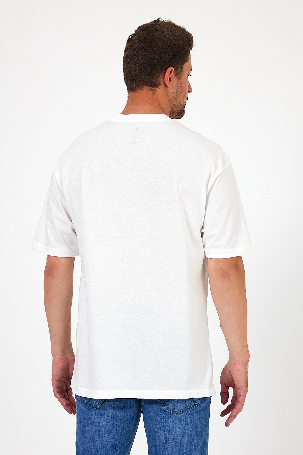 Men's Crew Neck Hawaiian Printed T-shirt 7021