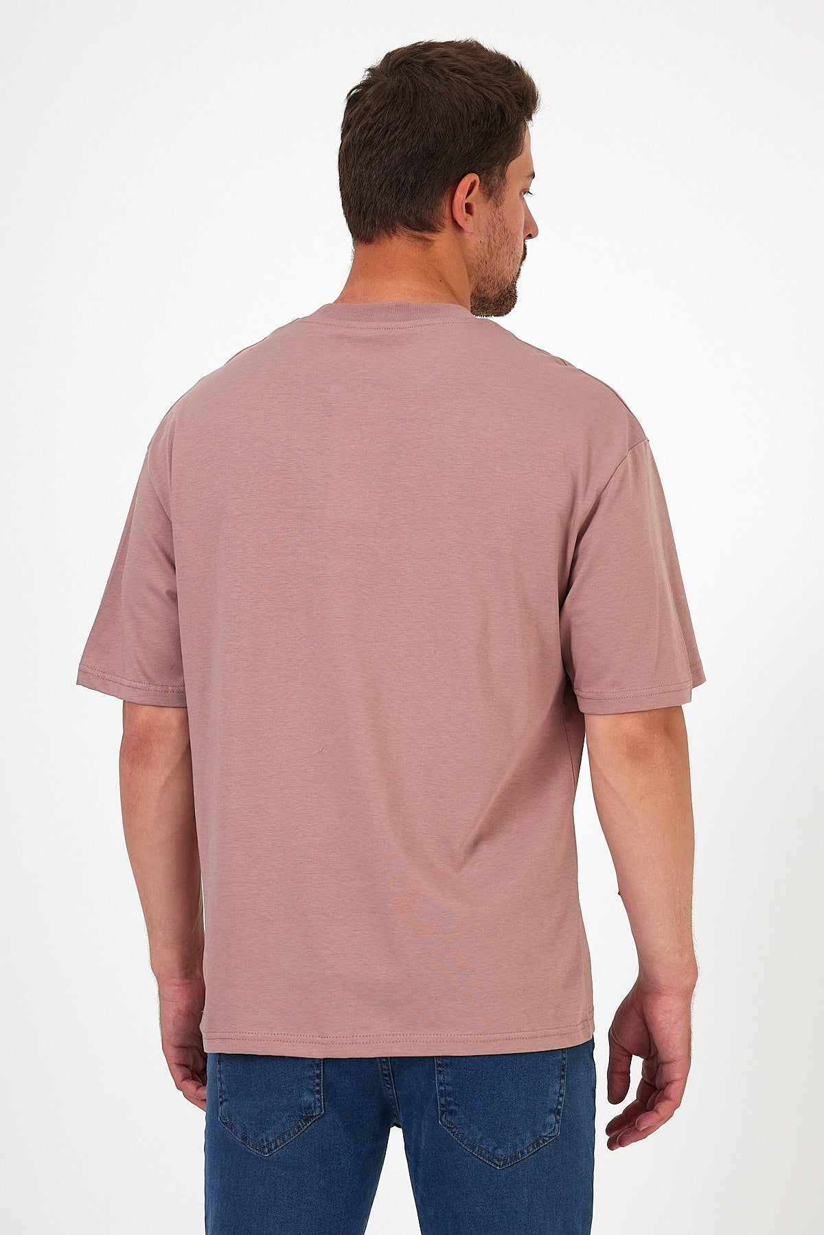 Men's Crew Neck Hawaiian Printed T-shirt 7021