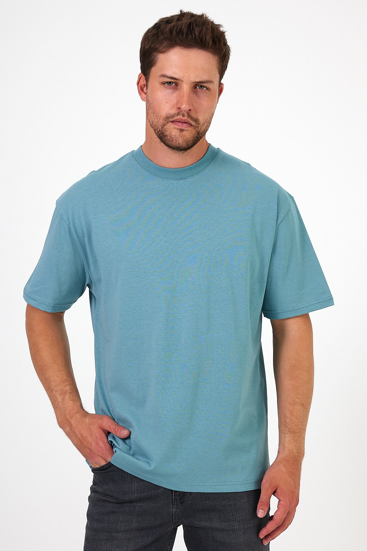 Men's Crew Neck Los Angeles Printed T-shirt 7029