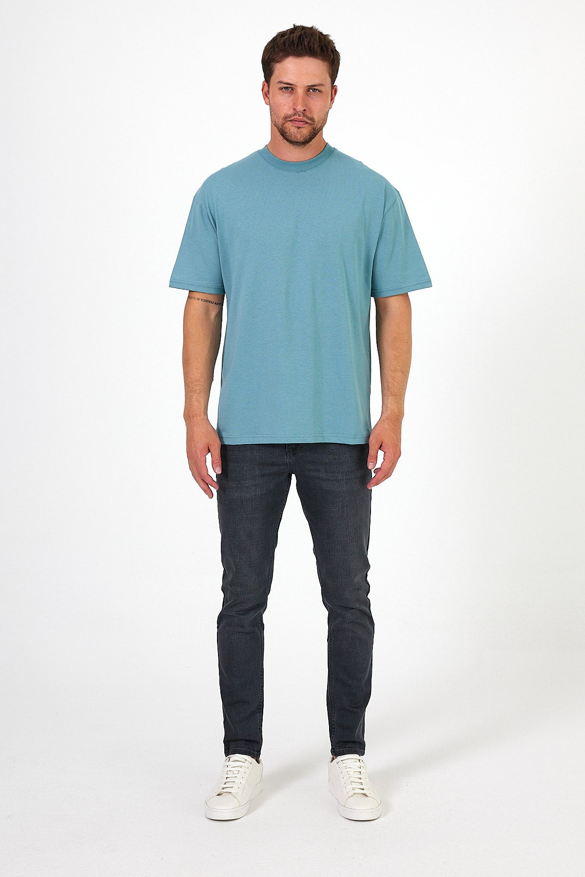 Men's Crew Neck Los Angeles Printed T-shirt 7029