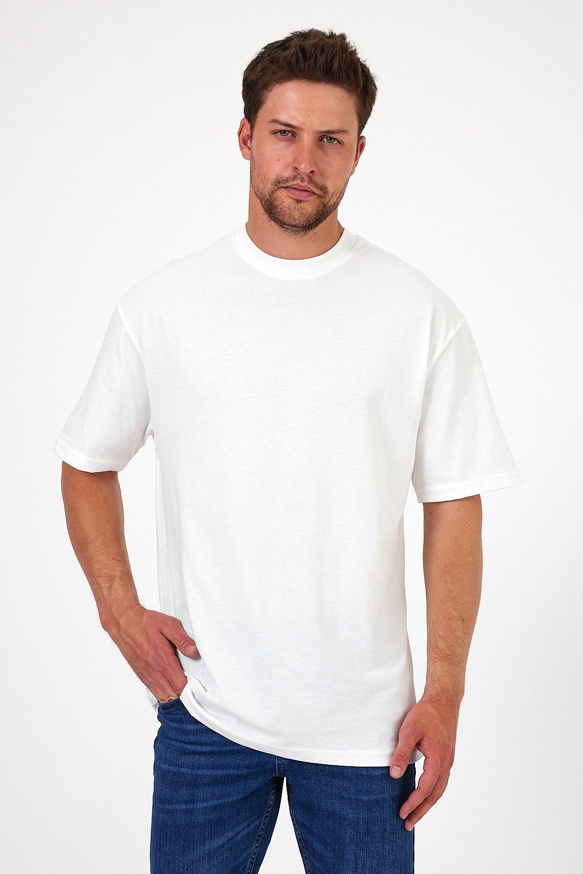 Men's Crew Neck Los Angeles Printed T-shirt 7029