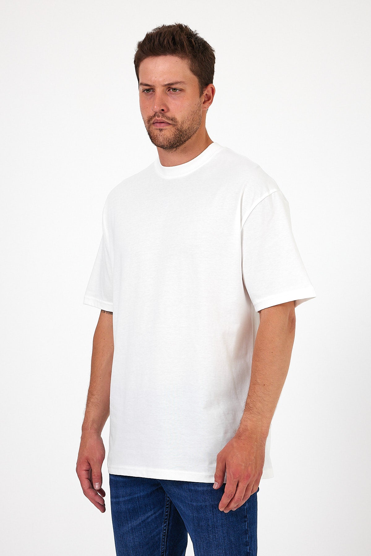 Men's Crew Neck Los Angeles Printed T-shirt 7029