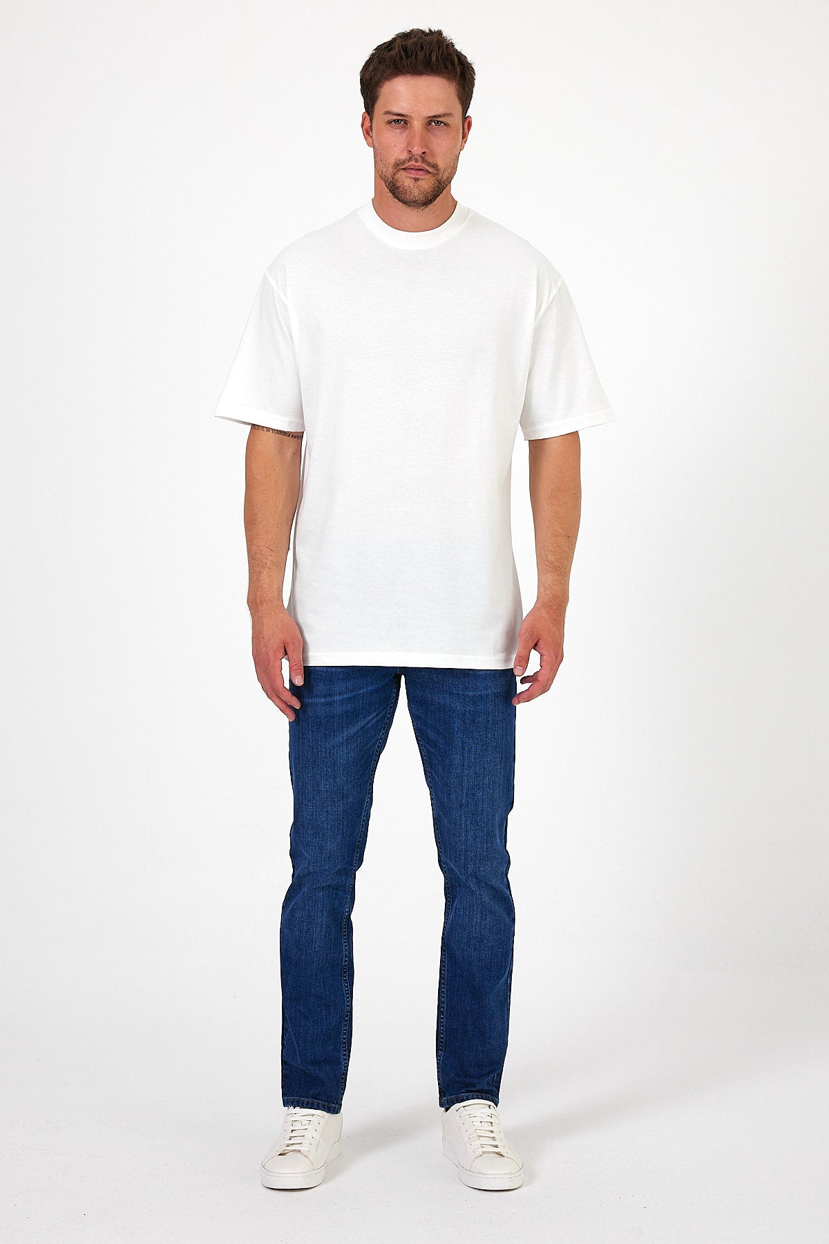 Men's Crew Neck Los Angeles Printed T-shirt 7029
